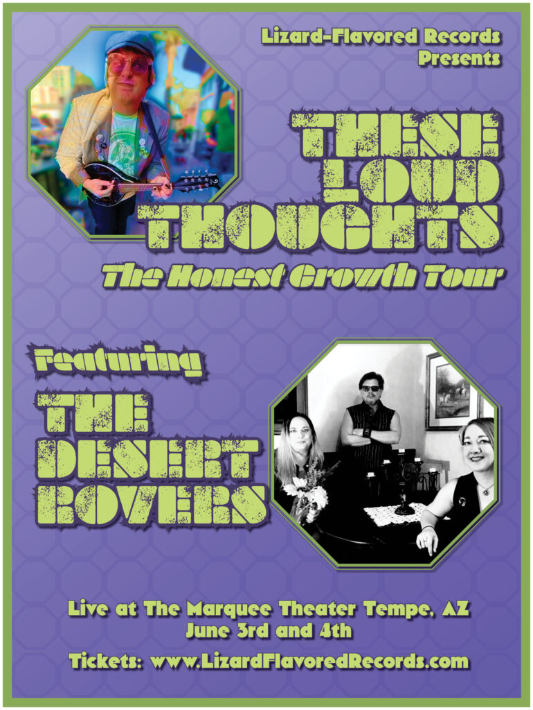 These Loud Thoughts Honest Growth Tour Bus Shelter Poster