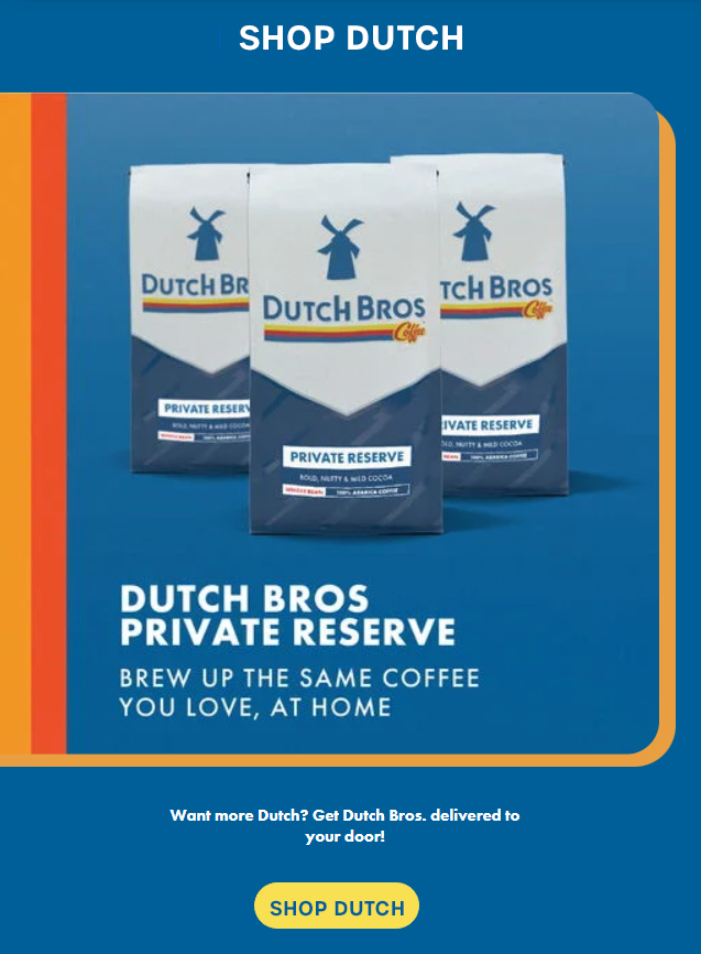 Dutch Bros Coffee Shop Banner Recommendation