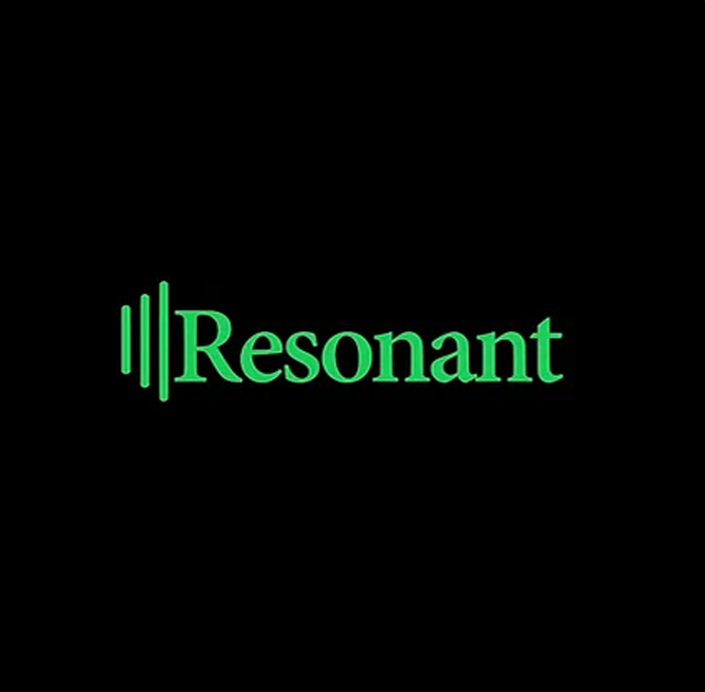 Thumbnail image. Resonant Project Logo. Green text on a black background that reads "Resonant"